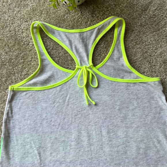 Justice White and Light Gray Racerback Graphic Tank Tops Set of 2 Size: 16 - Picture 14 of 15